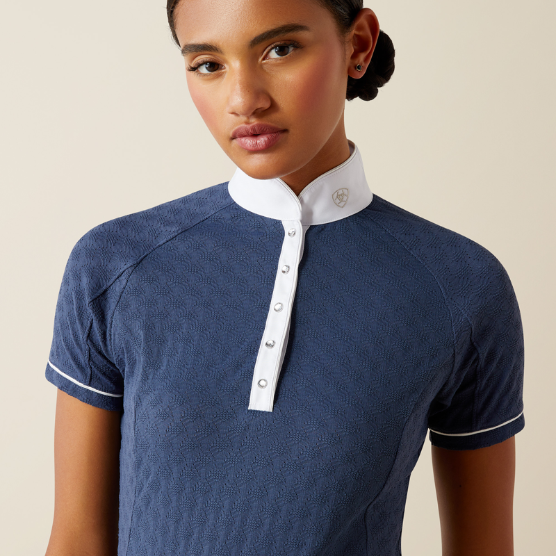 Ariat Womens Showstopper X Show Shirt Dark Denim-2