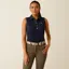 Ariat Womens Prix 3.0 Sleeveless Polo Shirt Navy Eclipse