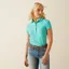 Ariat Womens Prix 3.0 Polo Shirt Pool Lue