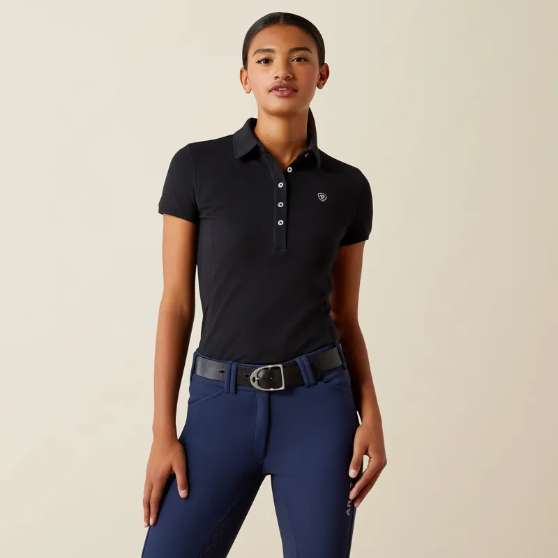 Ariat Womens Prix 3.0 Polo Shirt Black