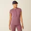 Ariat Womens Breathe 1/2 Zip Cap Sleeve Baselayer Tulipwood