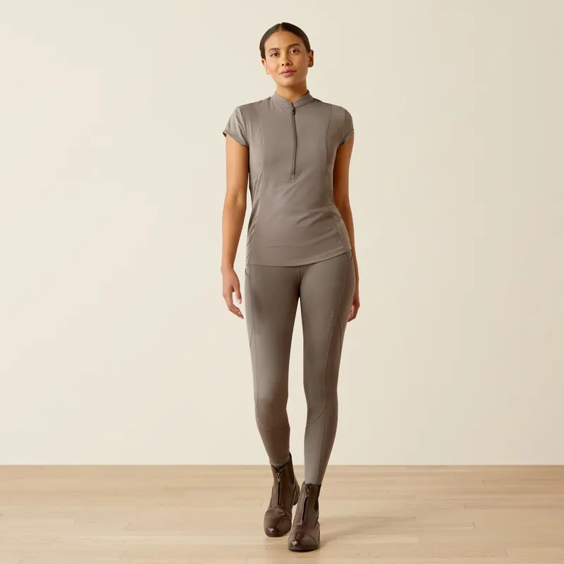 Ariat Women's Breathe 1/2 Zip Baselayer in Plum Grey-1