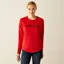 Ariat Womens Benicia Team Sweatshirt Weg Red