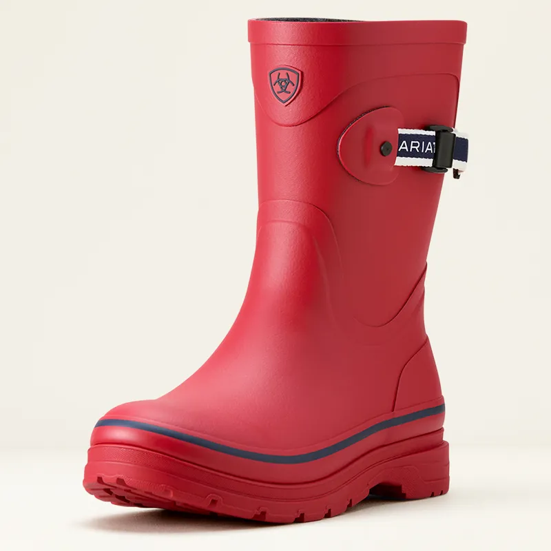Ariat Womens Kelmarsh Mid Wellington Boot Red/Navy-4