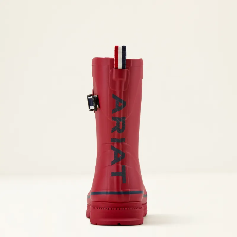 Ariat Womens Kelmarsh Mid Wellington Boot Red/Navy-1