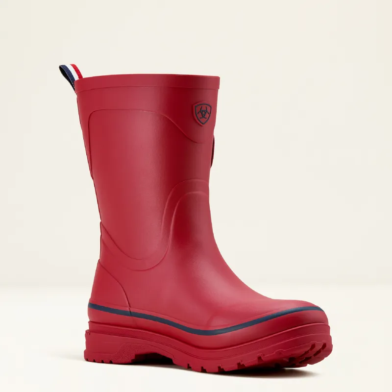 Ariat Womens Kelmarsh Mid Wellington Boot Red/Navy-2