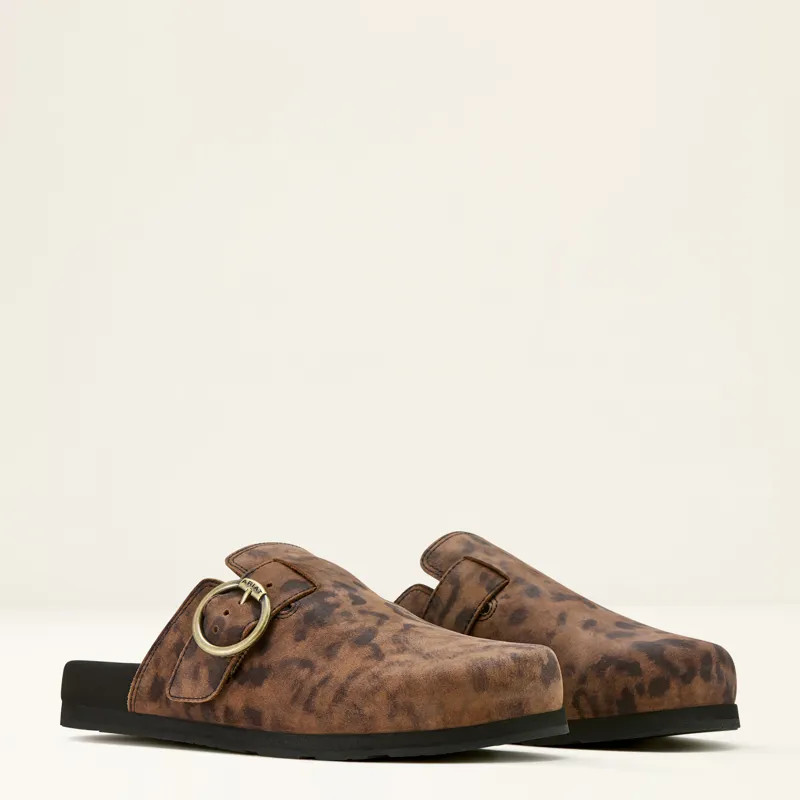 Ariat Women's Country Mule in Leopard Suede-2