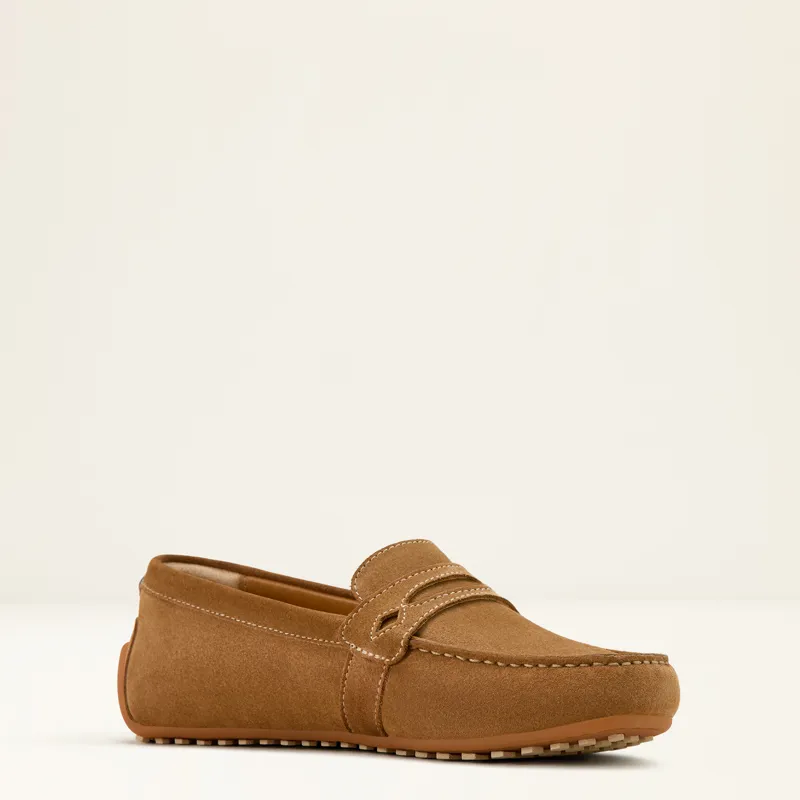 Ariat Womens Selene Driving Shoe Caramel Suede