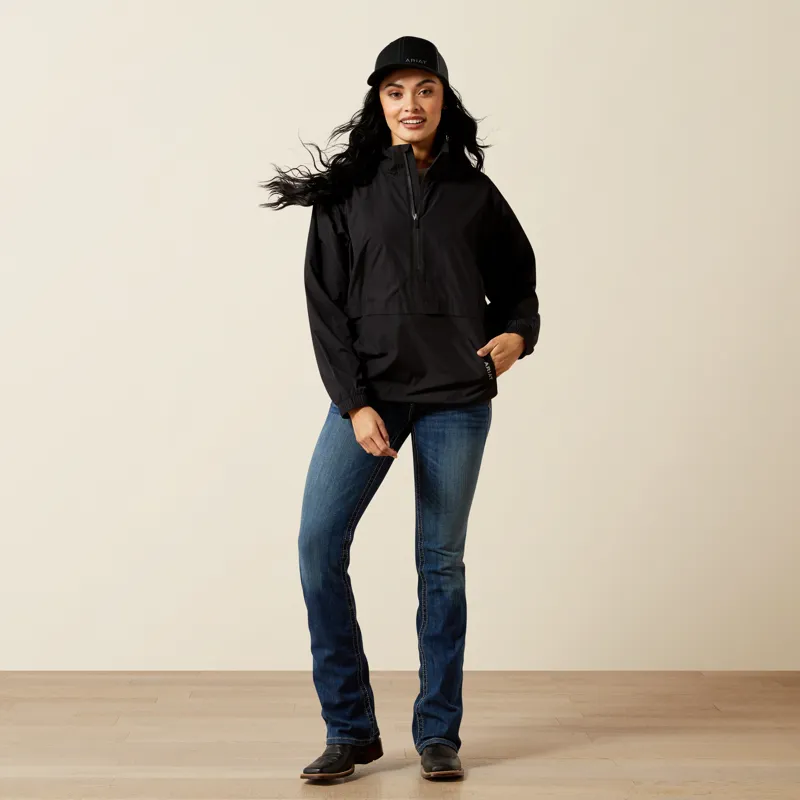 Ariat Womens Whisper Pullover Jacket in Black-1