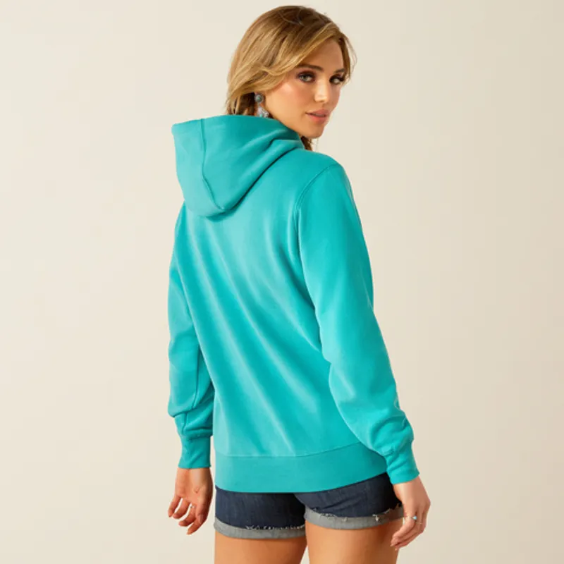 Ariat Womens Logo 2.0 Hoodie Latigo Bay-1
