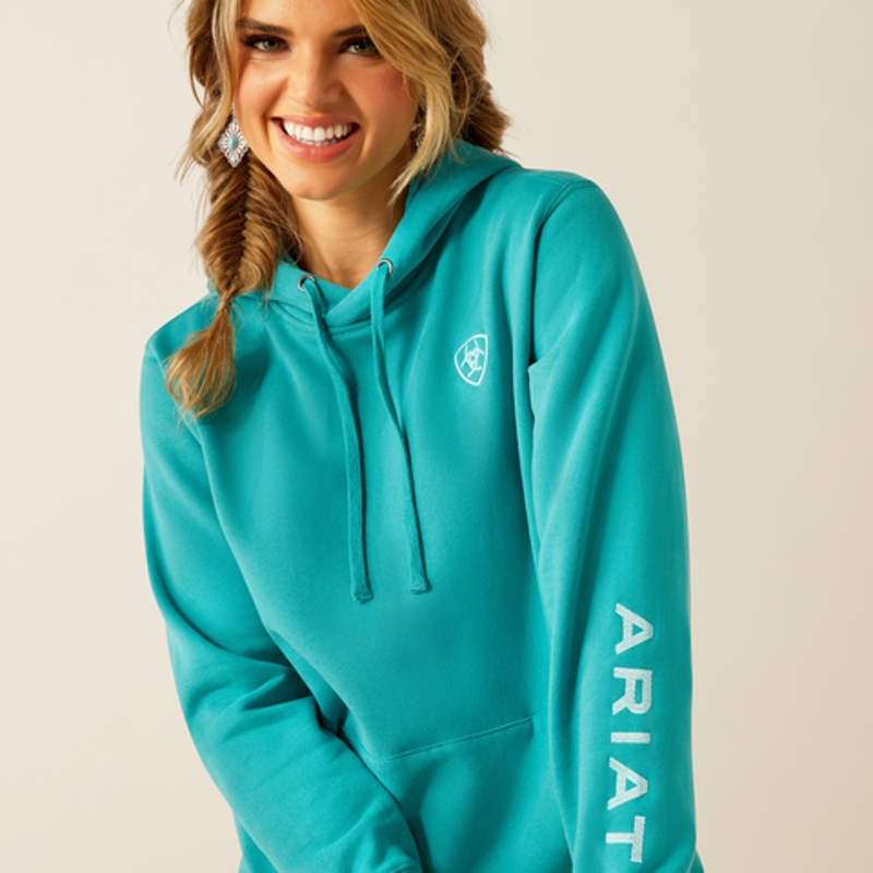 Ariat Womens Logo 2.0 Hoodie Latigo Bay-2