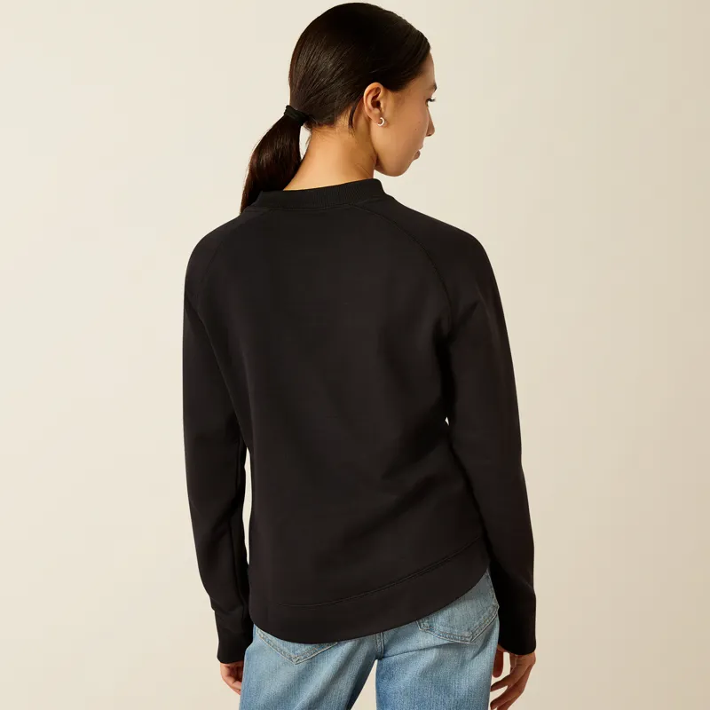 Ariat Youth Benicia Team Sweatshirt Black-1
