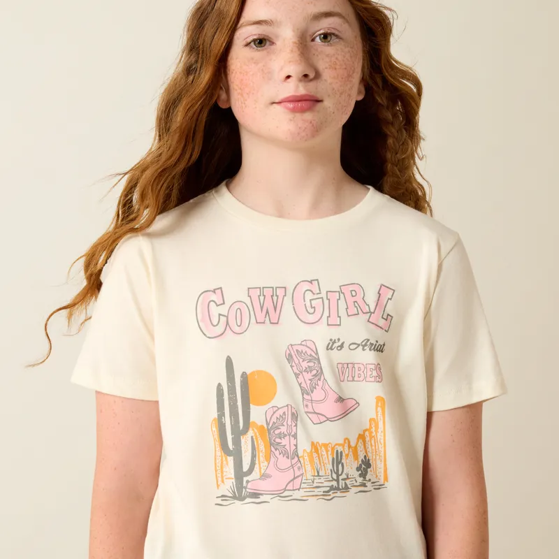 Ariat Cowgirl Vibes T-Shirt in Natural-3