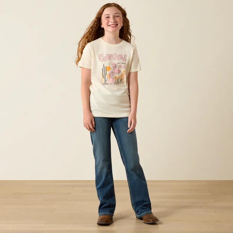 Ariat Cowgirl Vibes T-Shirt in Natural-1