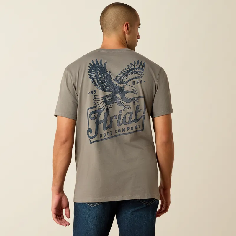 Ariat Mens Paintriot Classic Fit T-Shirt in Smoked Pearl-3