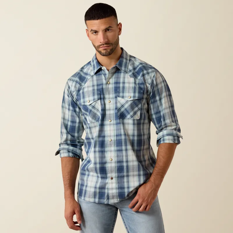 Ariat Mens Retro Heathcliff Fitted Western Shirt -1