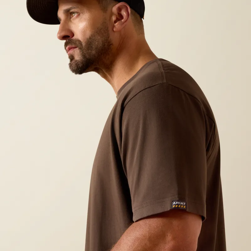 Ariat Men's Rebar Cotton Strong Standard T-Shirt Wren-2