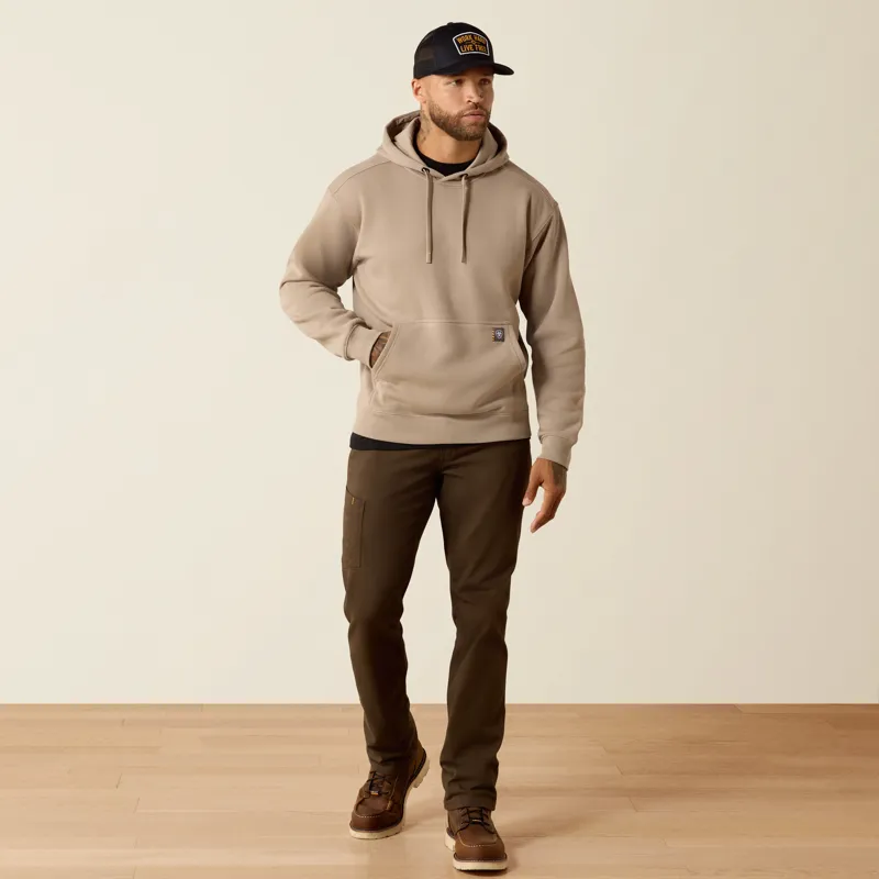 Ariat Men's Rebar Lightweight Workhog Hoodie in Greige-3