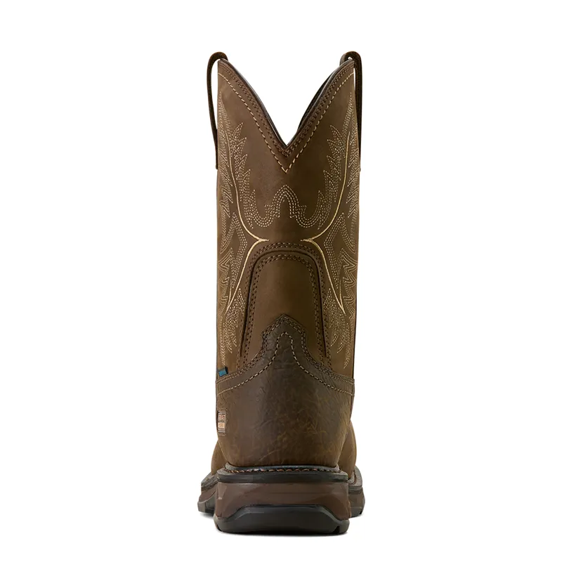 Ariat Men's Workhog XT Wide Square Toe Carbon Cap Work Boots in Mocha/Bruin Brown-1