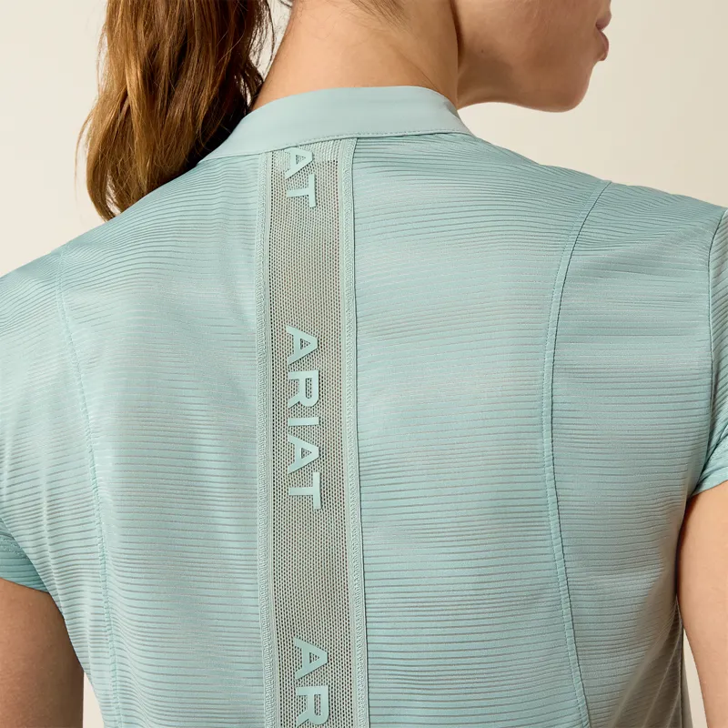 Ariat Women's Breathe 1/2 Zip Baselayer in Blue Surf-4