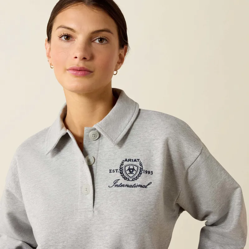 Ariat Womens Lovett Sweatshirt in Heather Grey-2