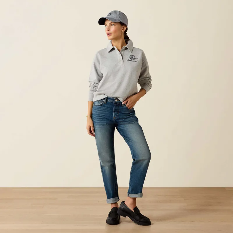 Ariat Womens Lovett Sweatshirt in Heather Grey-3