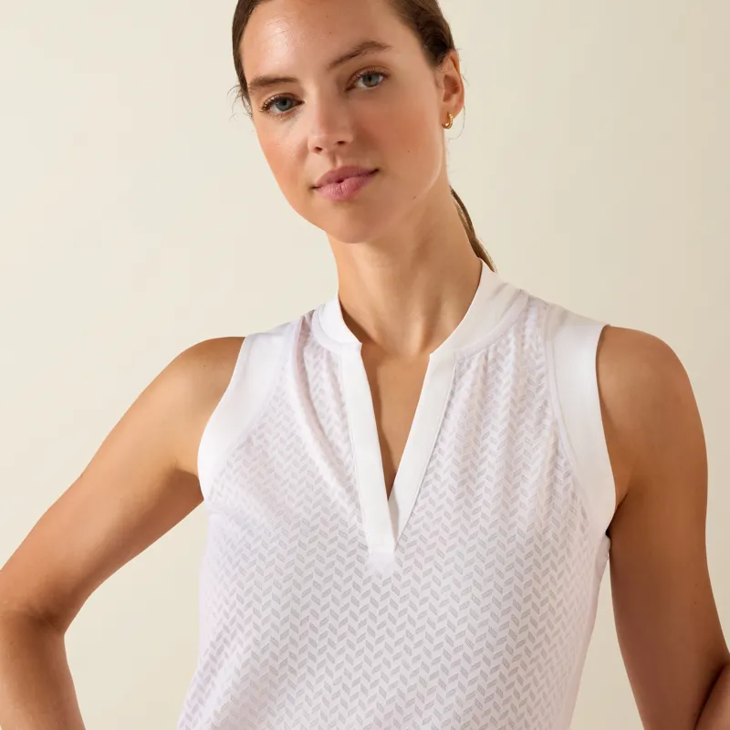 Ariat Mesa Sleeveless Baselayer White-2
