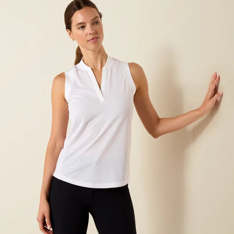Ariat Mesa Sleeveless Baselayer White-3