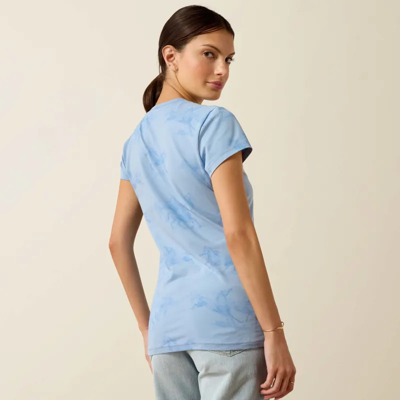 Ariat Womens Mirage T-Shirt in St Tropez Mirage -2