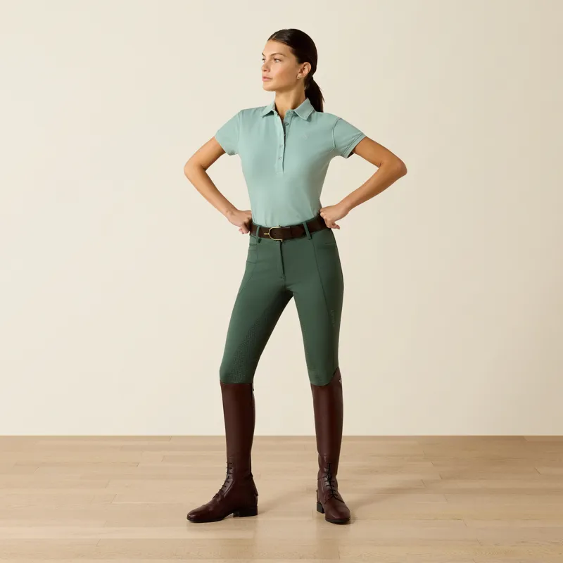 Ariat Womens Prix 3.0 Polo in Blue Surf-4