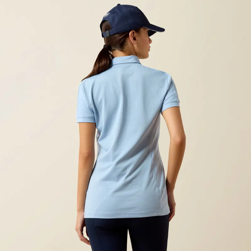 Ariat Women's Bandera 1/4 Zip Polo in St Tropez-2