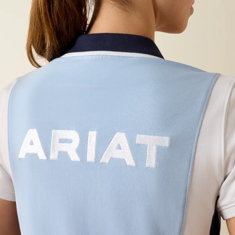 Ariat Women's Taryn Polo in St Tropez and White-3