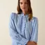 Ariat Cricklade Womens Blouse in Pacific Blue Stripe 