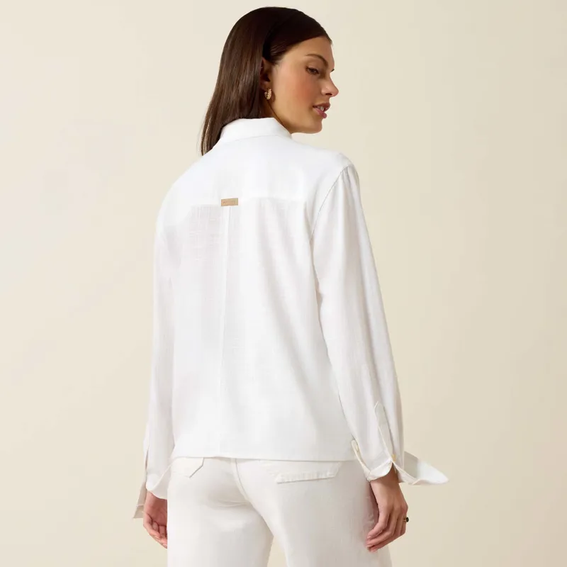 Ariat Women's Rudford Shirt in White-2