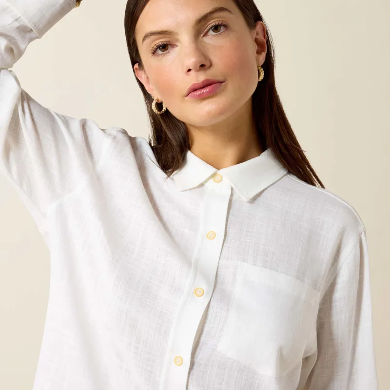 Ariat Women's Rudford Shirt in White-1