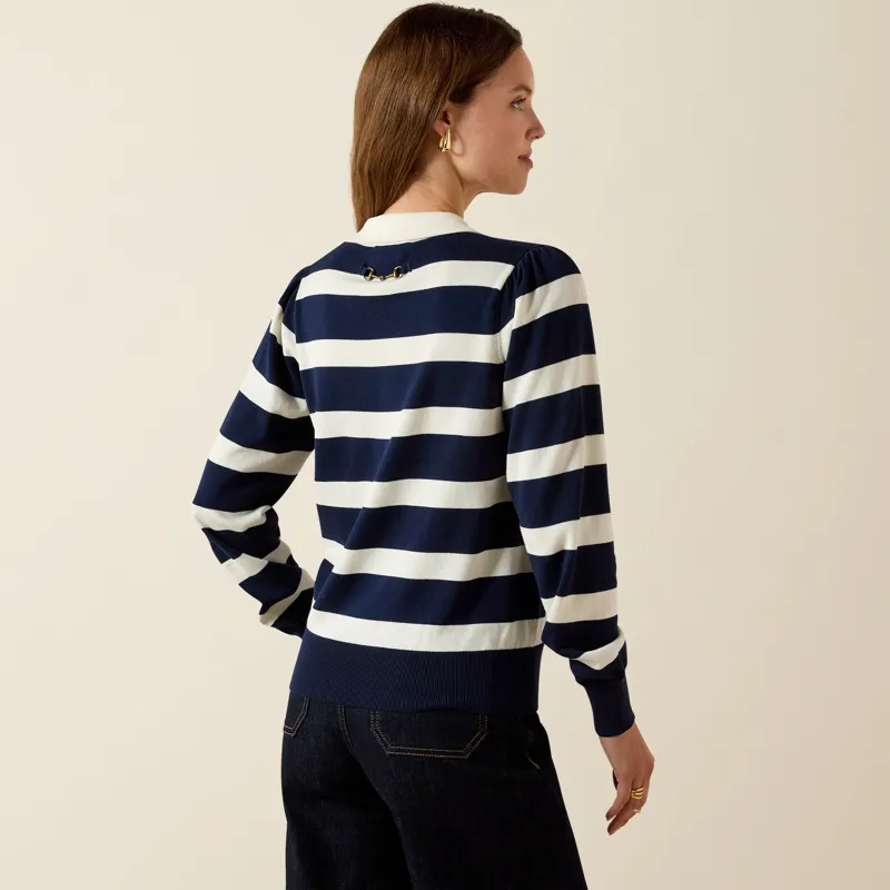 Ariat Langsett Sweater in Navy Stripe