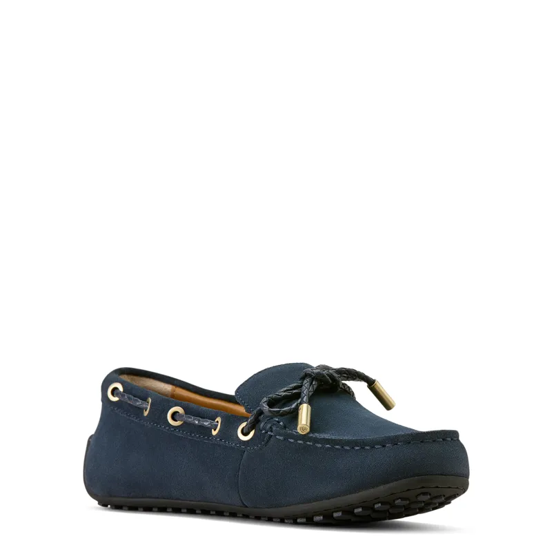Ariat Womens Margot Driving Moccasin in Navy Suede-1