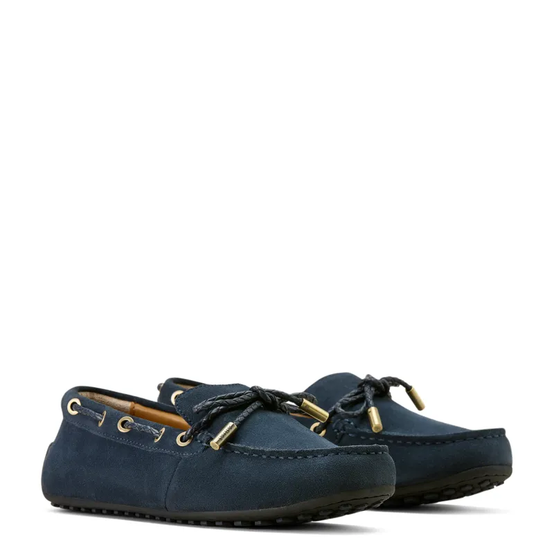 Ariat Womens Margot Driving Moccasin in Navy Suede-2