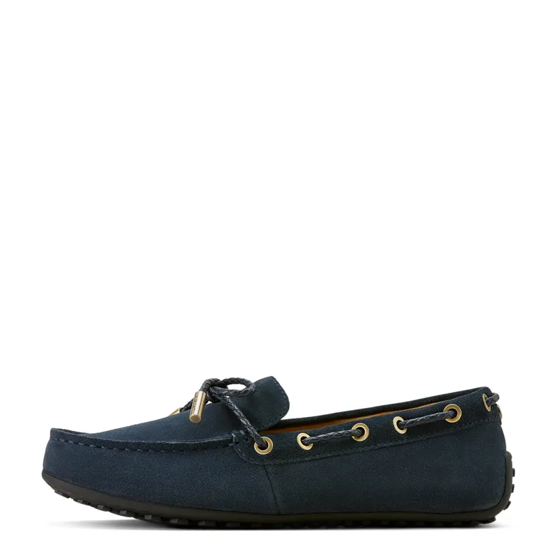 Ariat Womens Margot Driving Moccasin in Navy Suede-3