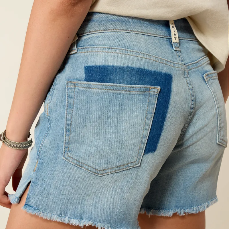 Perfect Rise Jazmine 5 Denim Shorts in Eureka