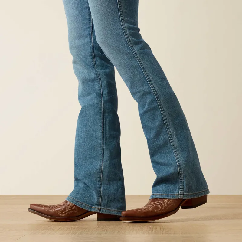 Ariat Womens High Rise Lorena Boot Cut Jeans Tennessee Blue-3