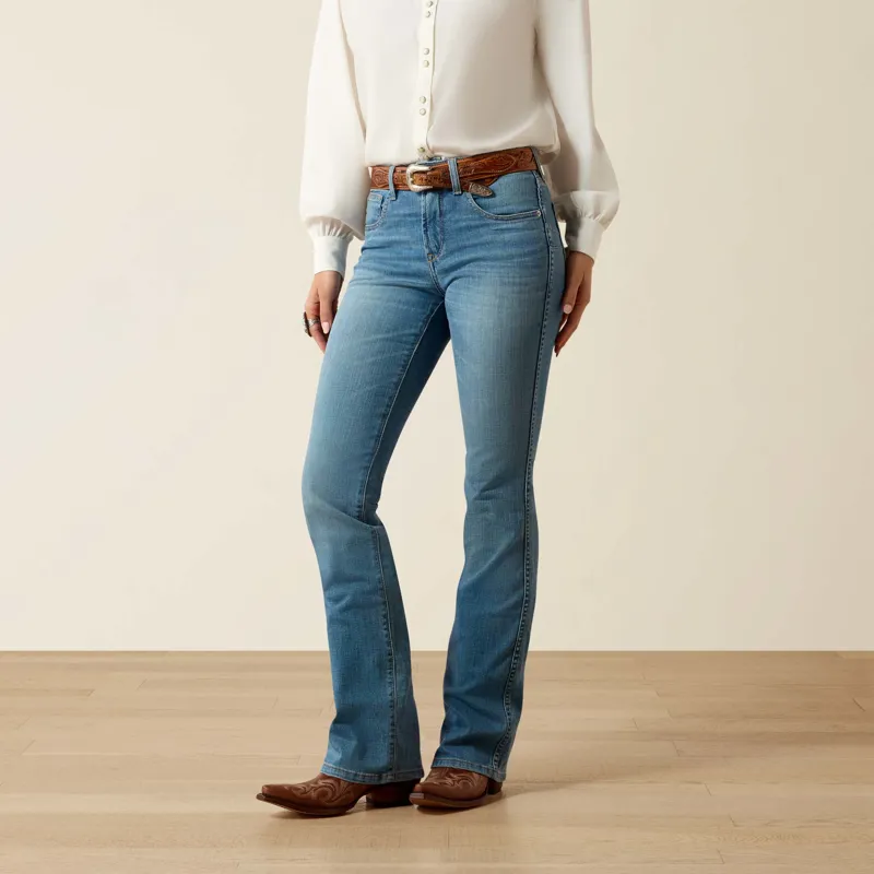 Ariat Womens High Rise Lorena Boot Cut Jeans Tennessee Blue-5