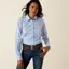 Ariat Womens Team Kirby Western Shirt in Ashleigh Blue Stripe