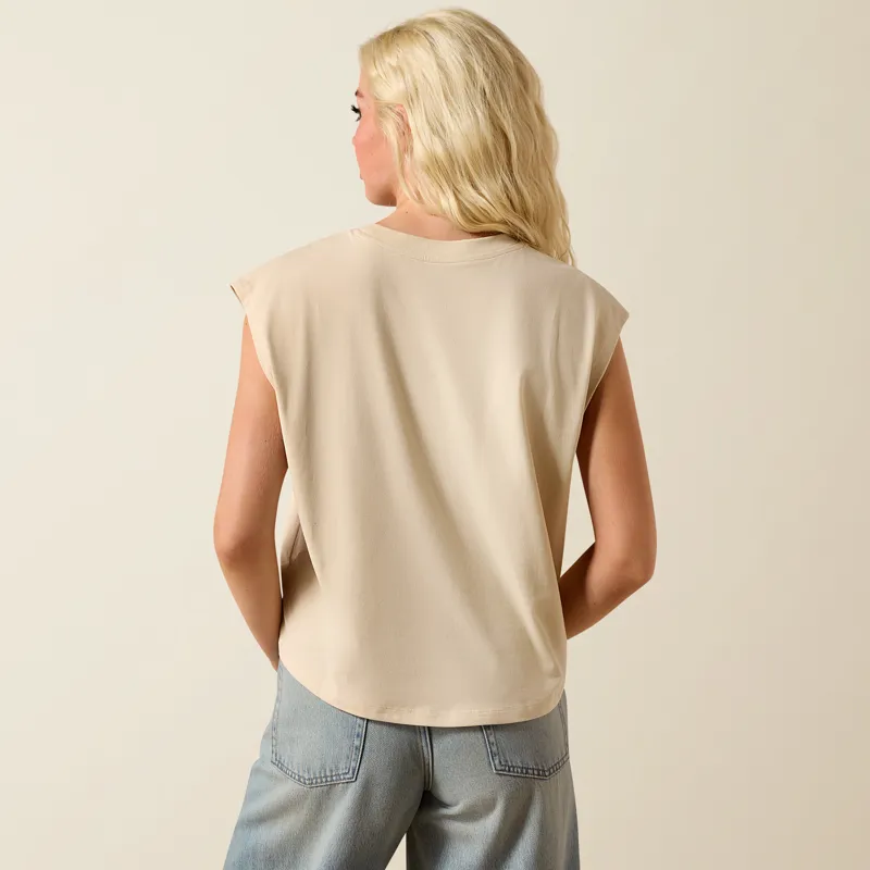 Ariat Womens Cool It T-Shirt in Oyster Grey-2