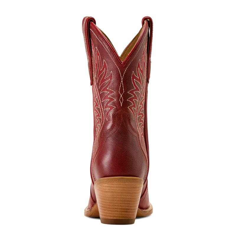 Ariat Women's Julietta J Toe Western Boot in Red Alert-3