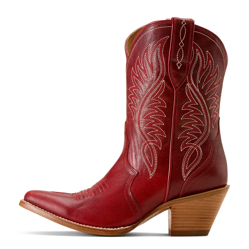 Ariat Women's Julietta J Toe Western Boot in Red Alert-1