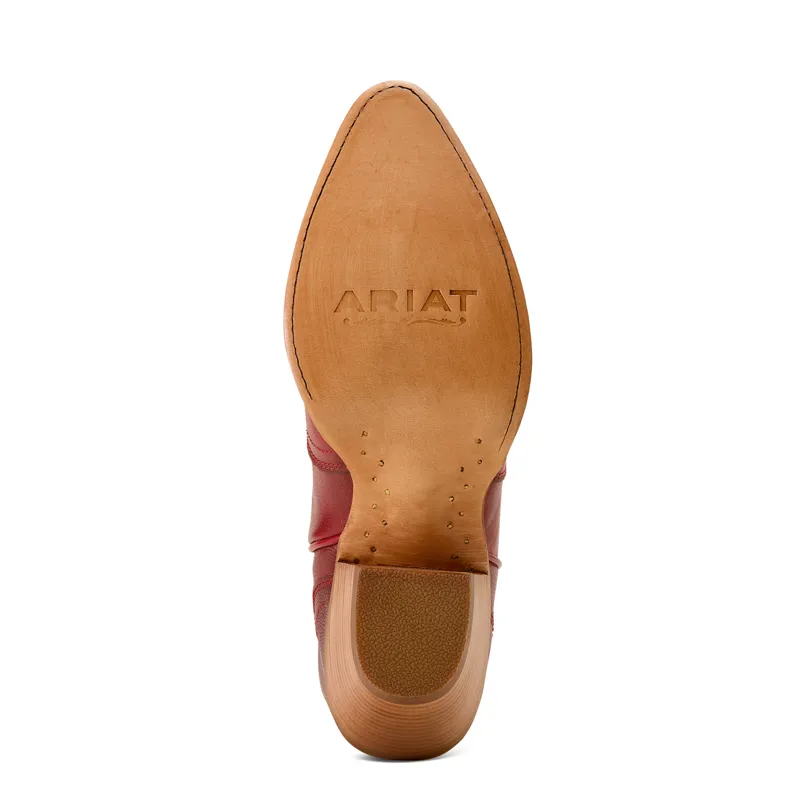 Ariat Women's Julietta J Toe Western Boot in Red Alert-4