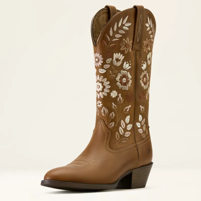 Ariat Womens Heritage Meadow Rtoe Western Boot in Toasty Brown -2