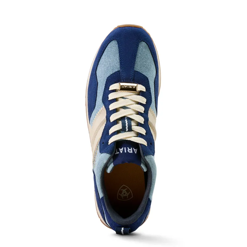 Ariat Womens Ranch Runner Trainer in Light Denim and Blue Depths-5