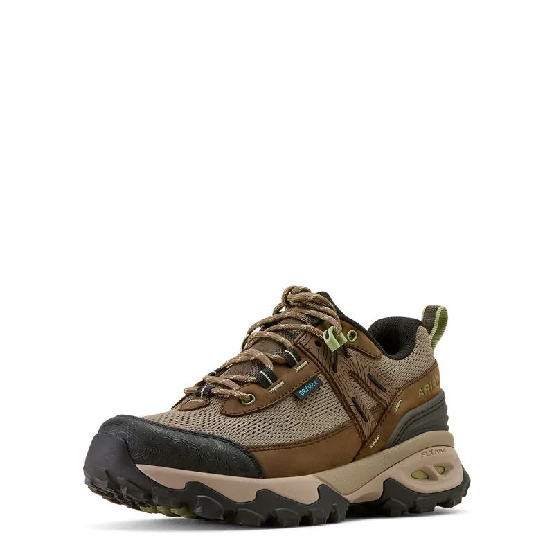 Ariat Womens Traverse Waterproof Hiking Shoe in Brown Bark-4